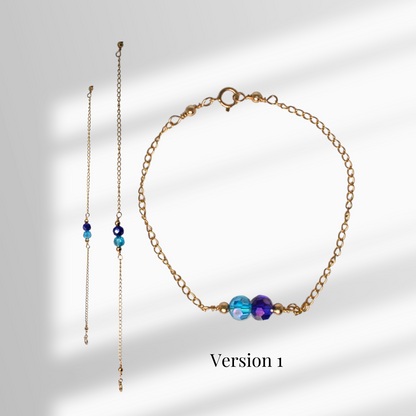 The Bond Bracelet | 14K Gold Filled Chain with Personalised Matching Birthstone